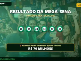 Mega-Sena 3054: Prêmio acumula e dispara para R$ 70 milhões 24 Mega Sena 3054 acumulada 70 milhões
