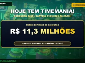 Hoje tem Timemania 2436