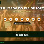 Resultado oficial da Dia de Sorte concurso 1305 de 23/09/2026. Dezenas sorteadas: 08, 11, 13, 14, 18, 27, 31. Prêmio acumulou para R$ 250 MIL.