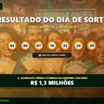 Resultado oficial da Dia de Sorte concurso 1310 de 29/09/2026. Dezenas sorteadas: 02, 06, 07, 16, 22, 26, 29. Prêmio acumulou para R$ 1,3 MILHÕES.