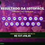 Resultado da Lotofácil