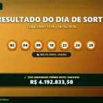 Resultado oficial da Dia de Sorte concurso 1319 de 09/10/2026. Dezenas sorteadas: 02, 04, 09, 10, 23, 26, 28. Prêmio estimado em R$ 4.192.833,50.