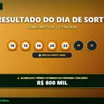 Resultado oficial da Dia de Sorte concurso 1333 de 27/10/2026. Dezenas sorteadas: 10, 12, 14, 20, 22, 25, 26. Prêmio acumulou para R$ 800 MIL.