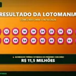 Resultado oficial da Lotomania concurso 2986 de 09/10/2026. Dezenas sorteadas: 07, 12, 13, 18, 19, 24, 25, 31, 35, 37, 38, 39, 48, 54, 81, 82, 85, 90, 93, 98. Prêmio acumulou para R$ 11,5 MILHÕES.
