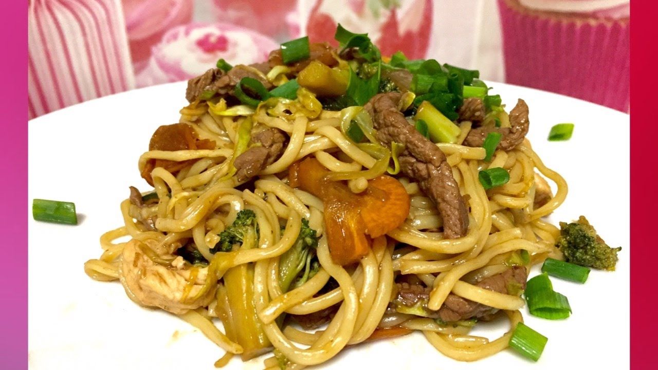 como fazer yakisoba de frango