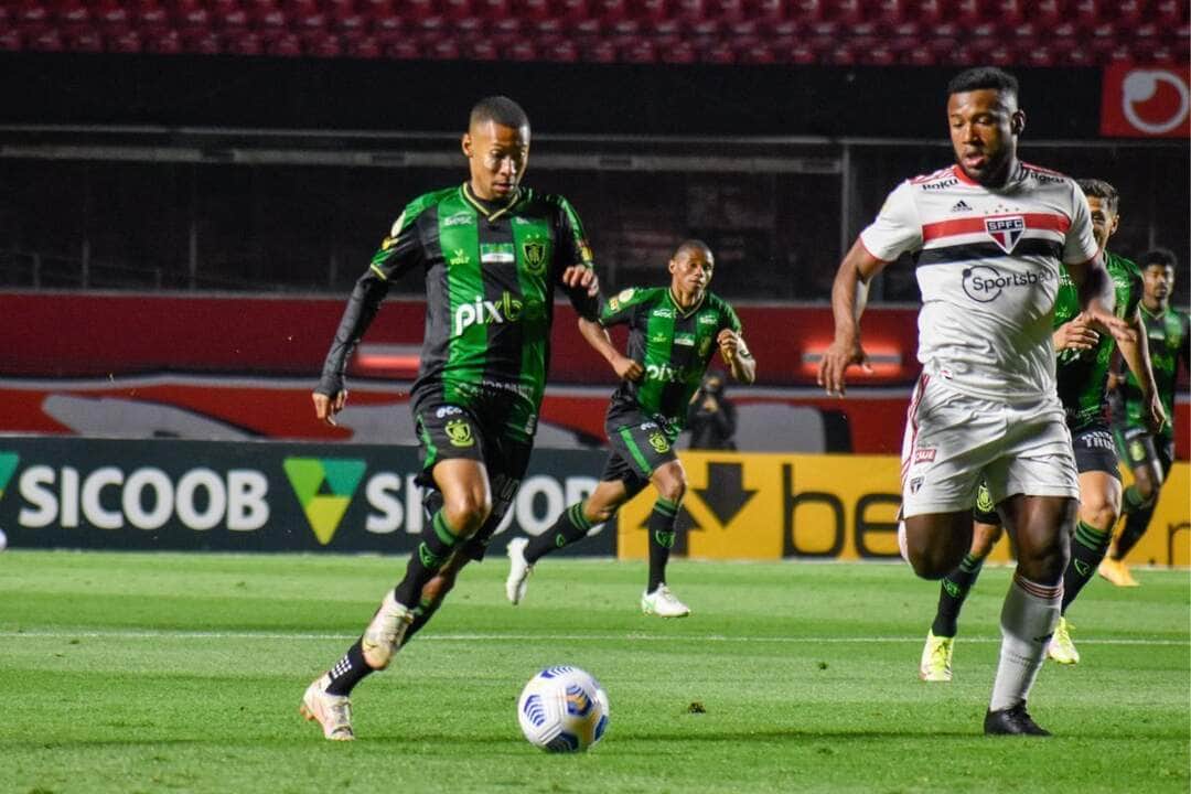 São Paulo x América-MG; onde assistir e as prováveis escalações para o jogo desta quinta (28) pela Copa do Brasil. Foto: Estevão Germano/América FC