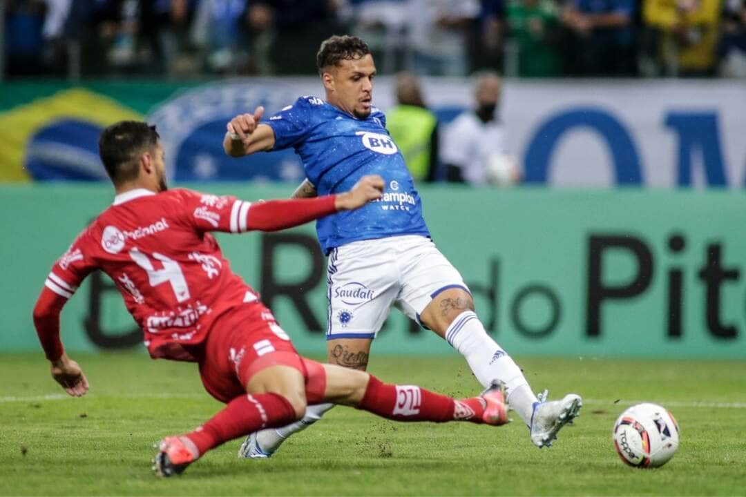 Lance de Cruzeiro x Vila Nova. Foto: Cruzeiro Lance de Cruzeiro x Vila Nova. Foto: Cruzeiro