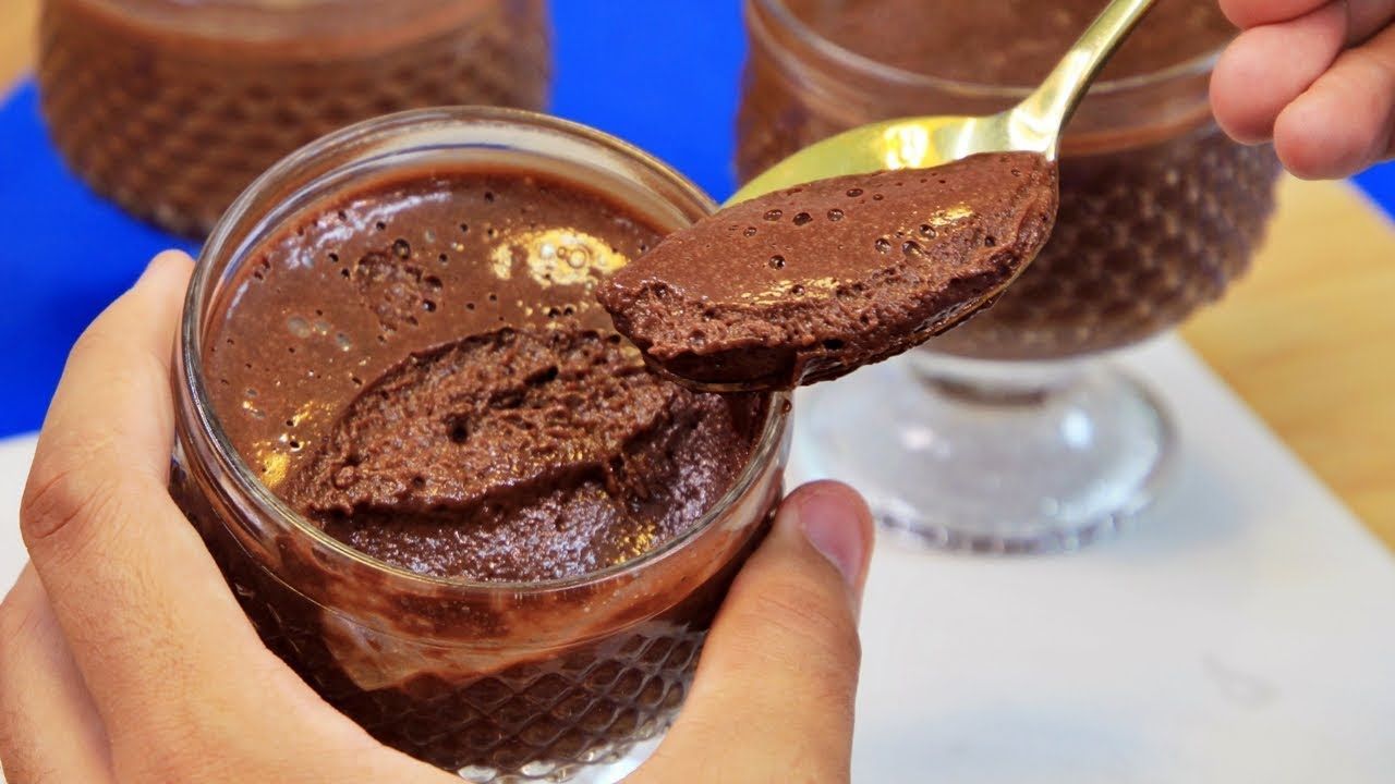 mousse de chocolate com nescau