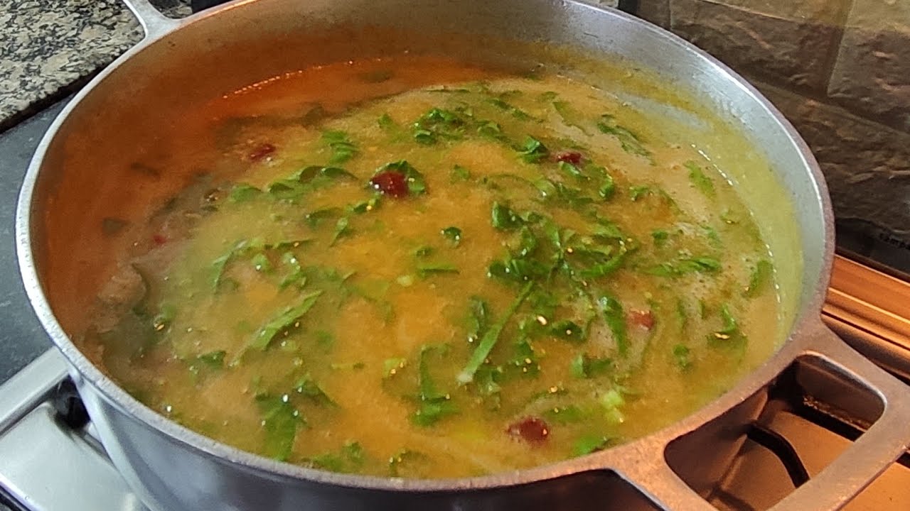 Caldo de mandioca com carne moída - Casal Cozinha