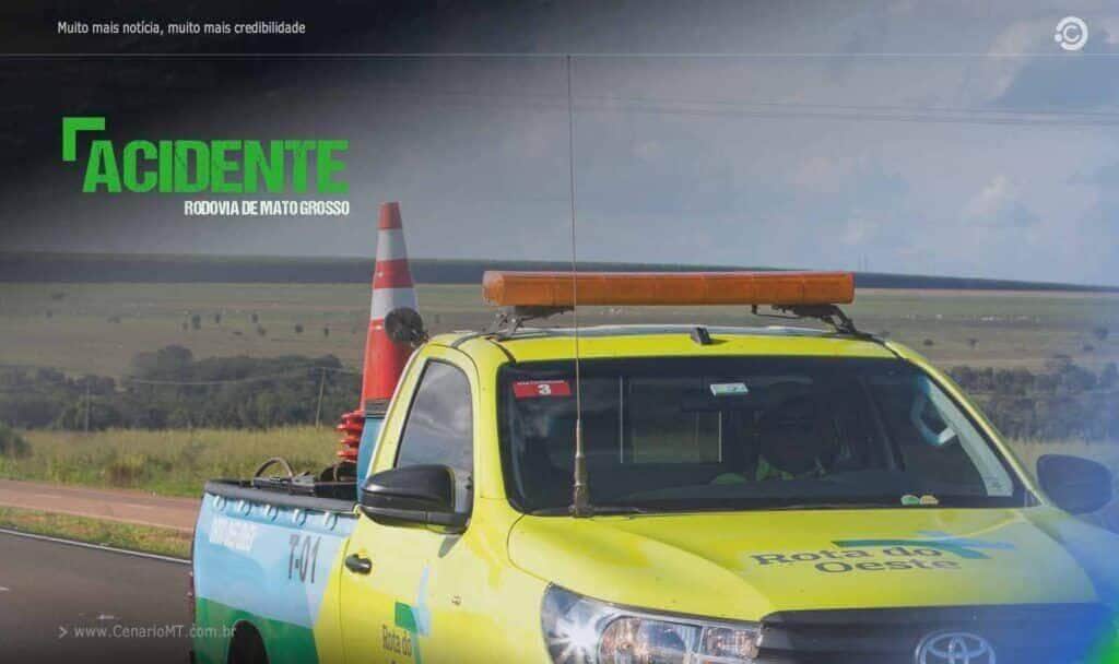 Dois acidentes com onze veículos interdita a BR-163 em Sorriso (MT)