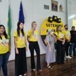 Palestra realizada em uma escola no município de Nova Xavantina Foto divulgação do município