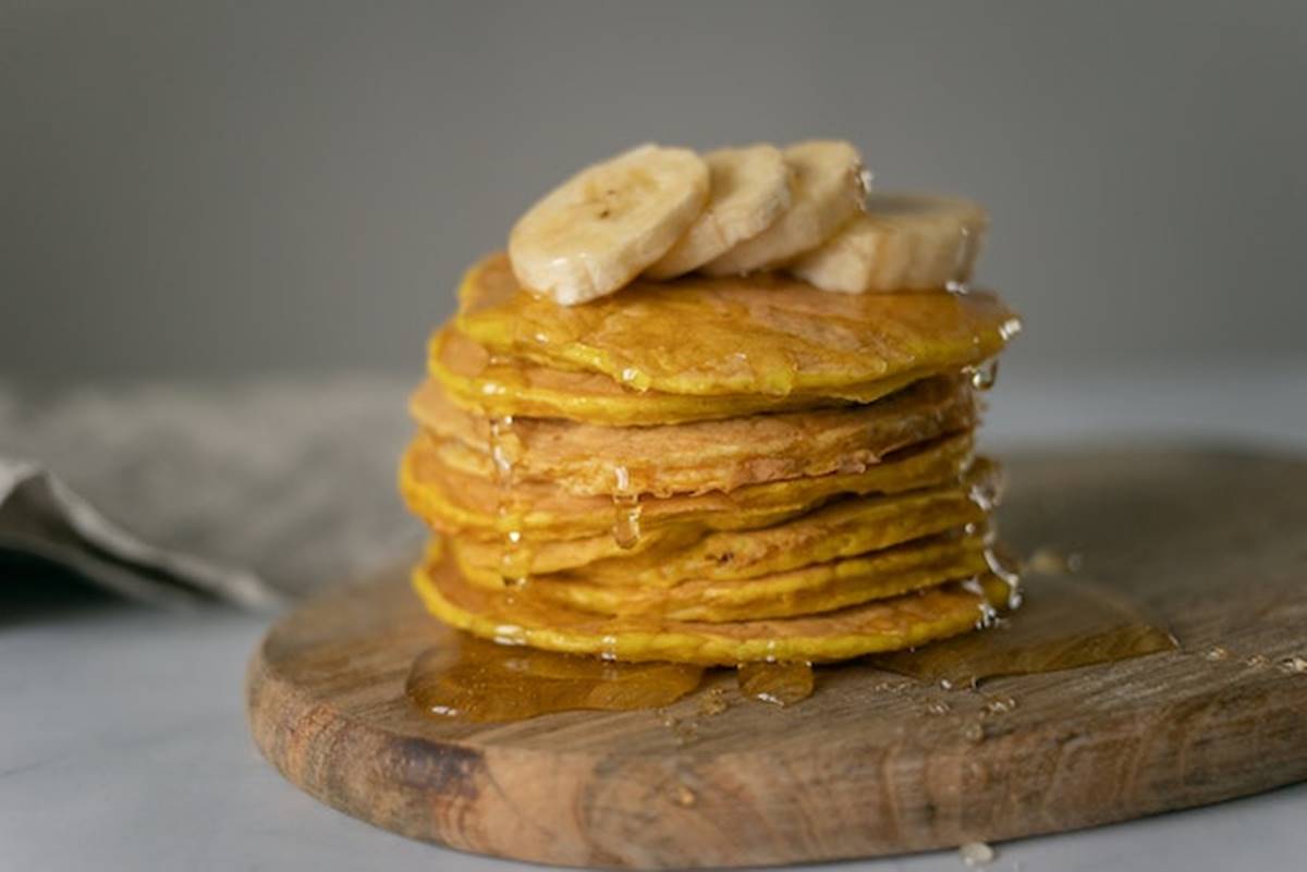 como fazer panqueca de banana