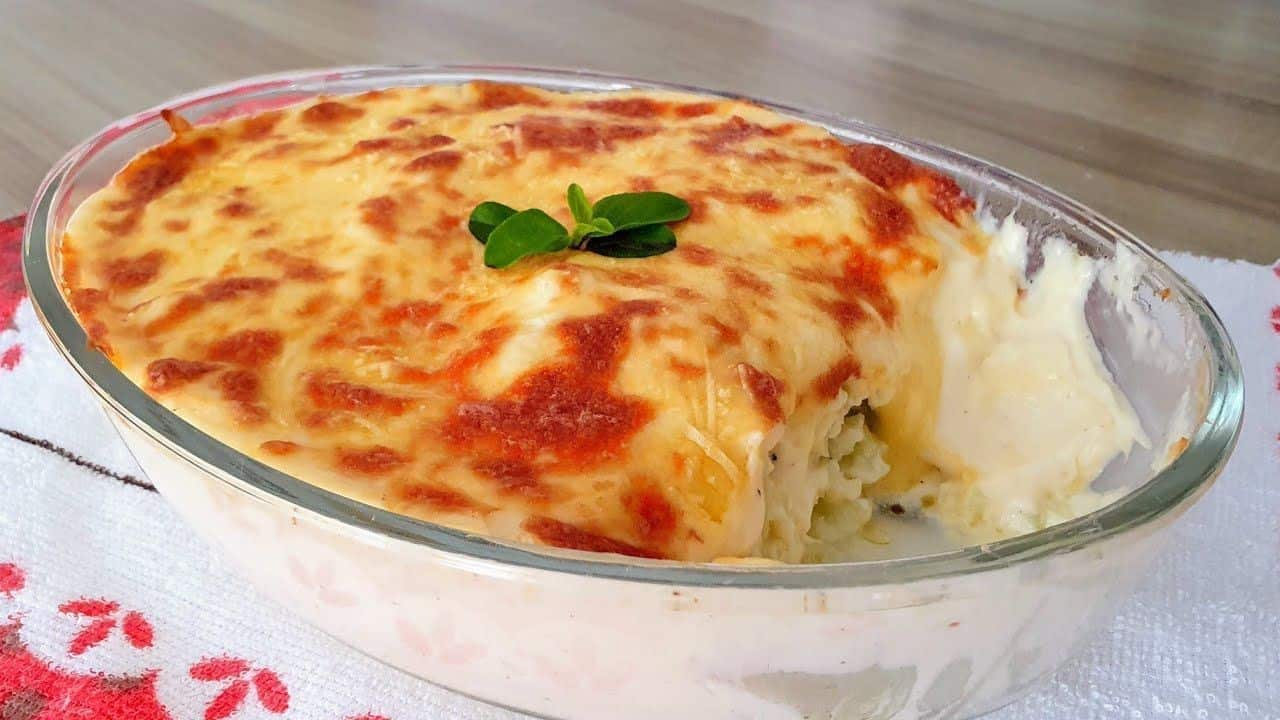 couve-flor gratinada