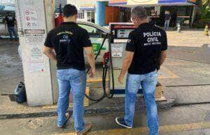 Polícia Civil e Procon Municipal  lacram bicos de posto de combustíveis na Capital