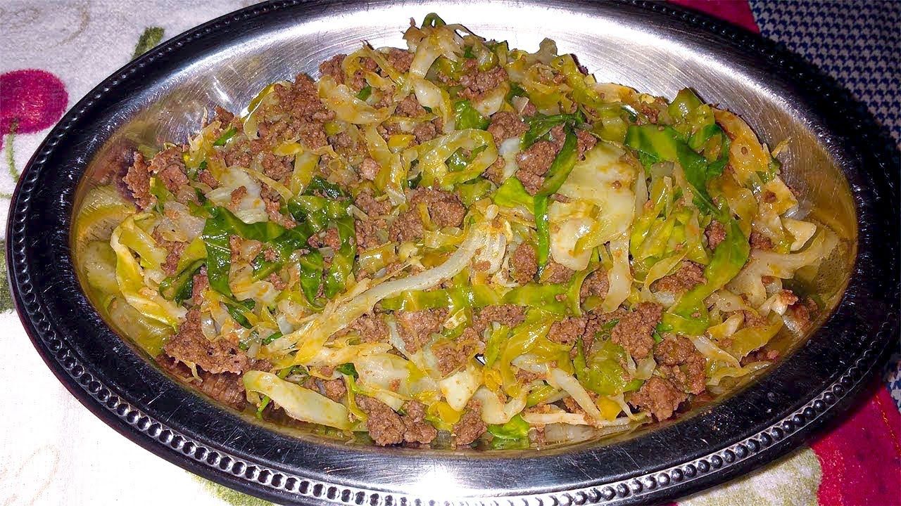 receita de repolho com carne moída