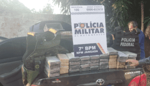 Polícia apreendem 39 tabletes de cocaína avaliados em R$ 750 mil em MT