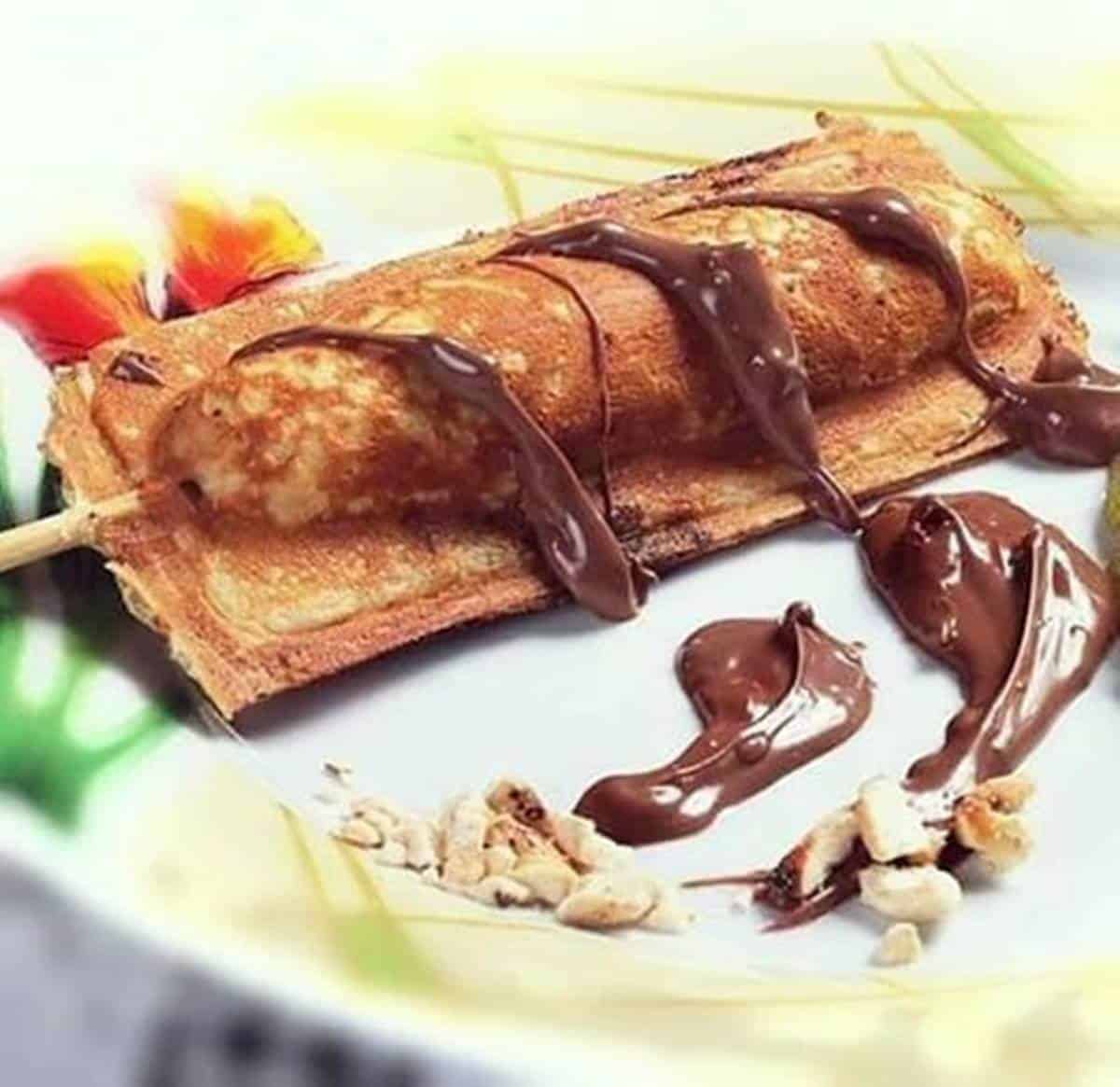 como fazer crepe no palito