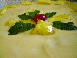 receita de gelado de abacaxi