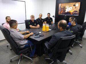 Gestores da Polícia Civil recebem visita de representantes do Ministério da Justiça e Segurança Pública