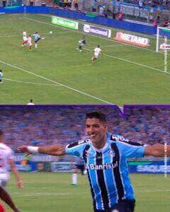 Suárez já marcou seu primeiro gol na estreia pelo Grêmio