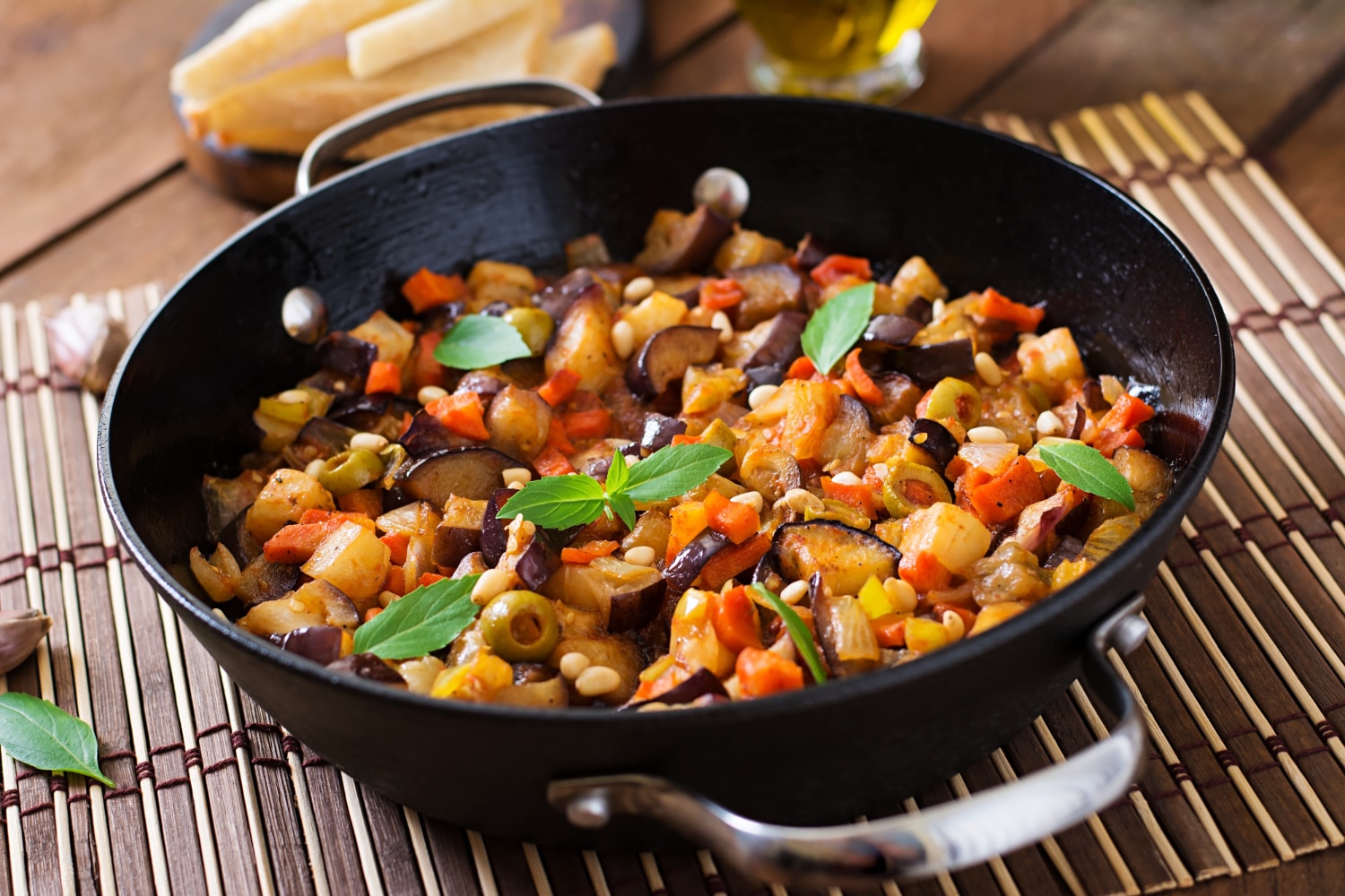 como fazer caponata de berinjela