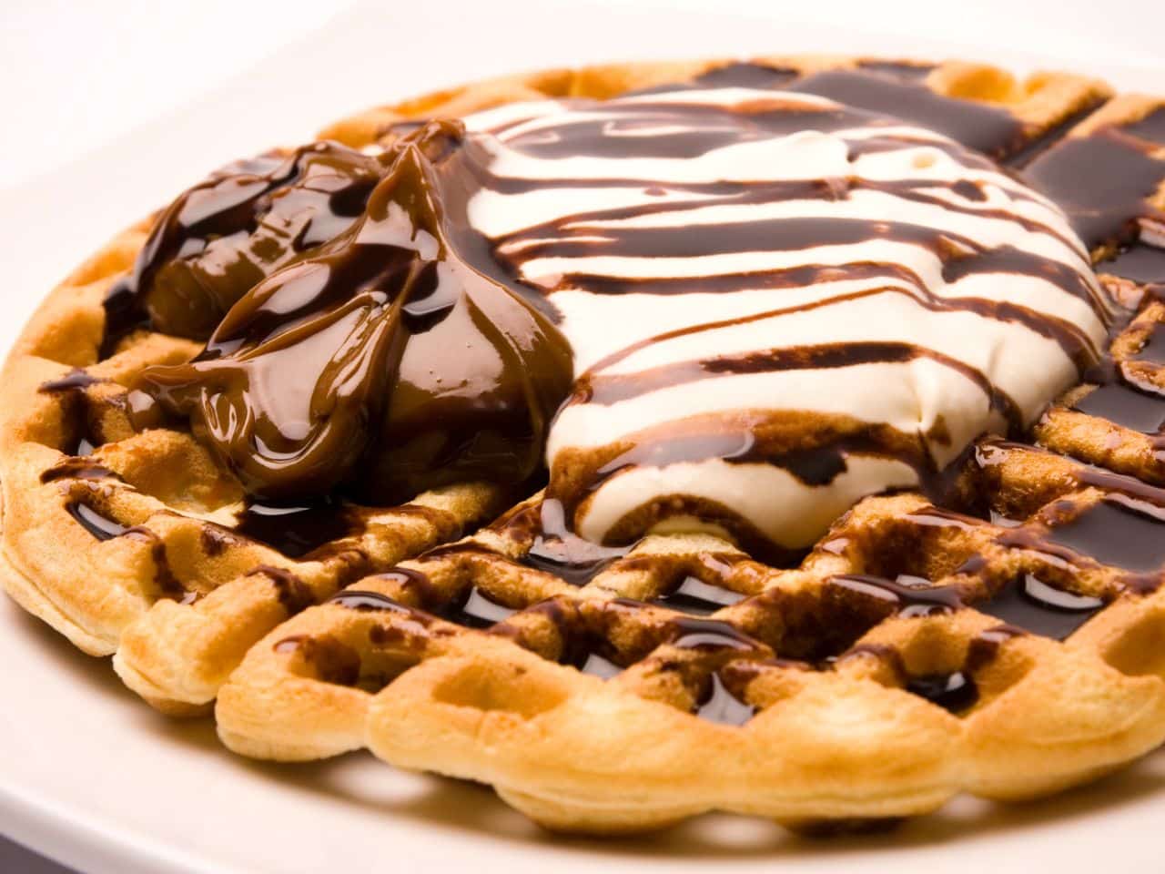 receita de waffle doce