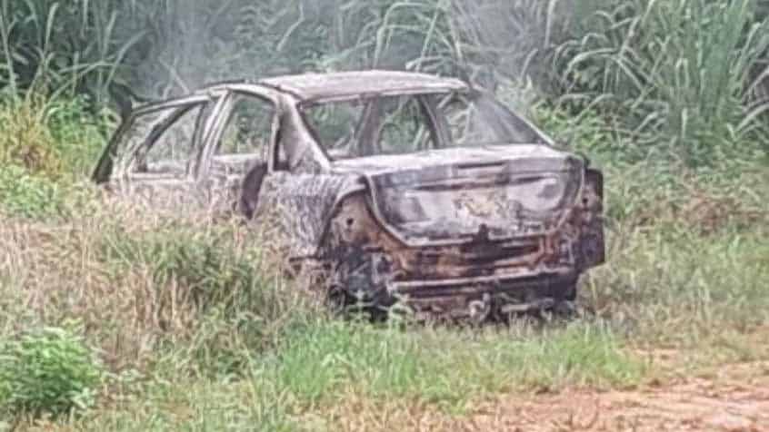 Homem é executado em estrada de terra e tem veículo incendiado