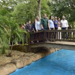 Parque das Águas Quentes, no município de Barra de Garças, distante 500 quilômetros de Cuiabá recebeu a visita da primeira-dama Virginia Mendes.  - Foto por: Josi Dias