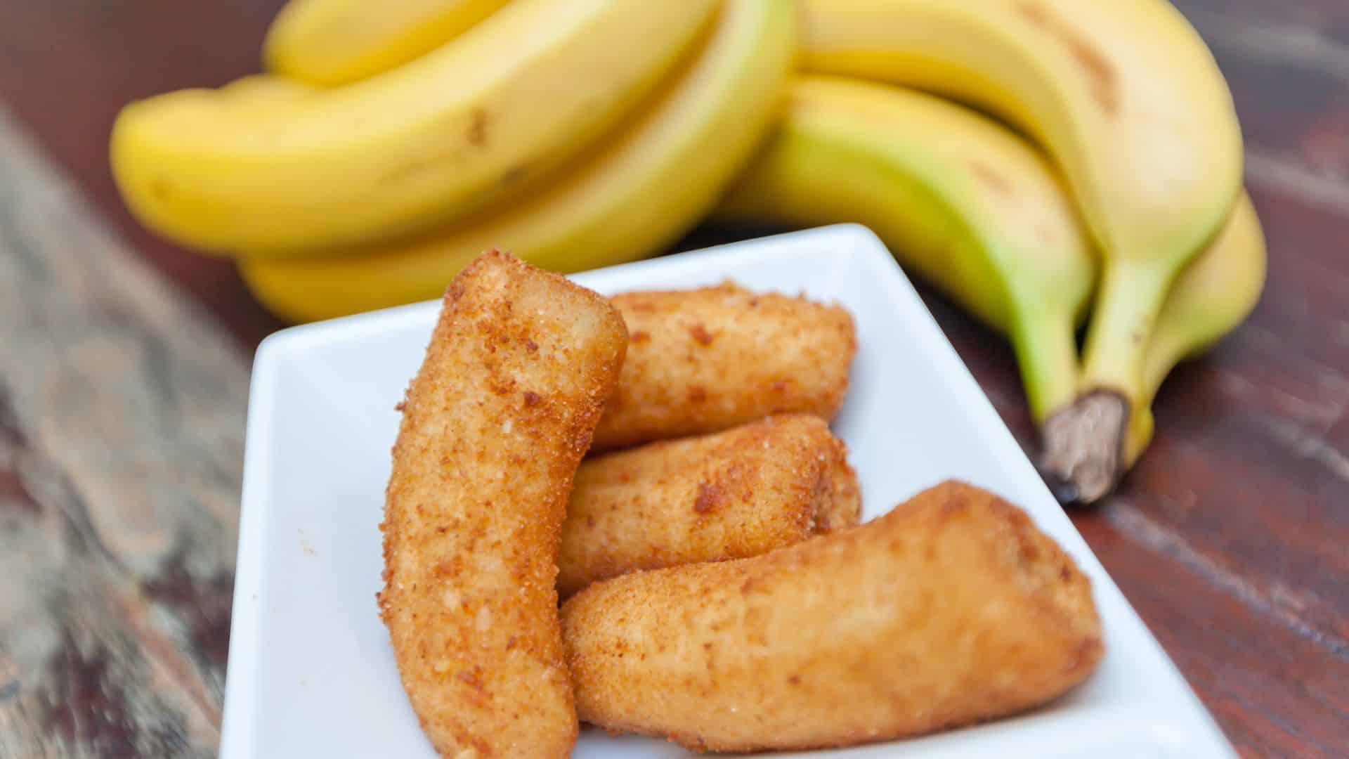 como fazer banana a milanesa