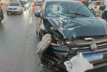 Mulher morre após ser atropelada em avenida de Cuiabá