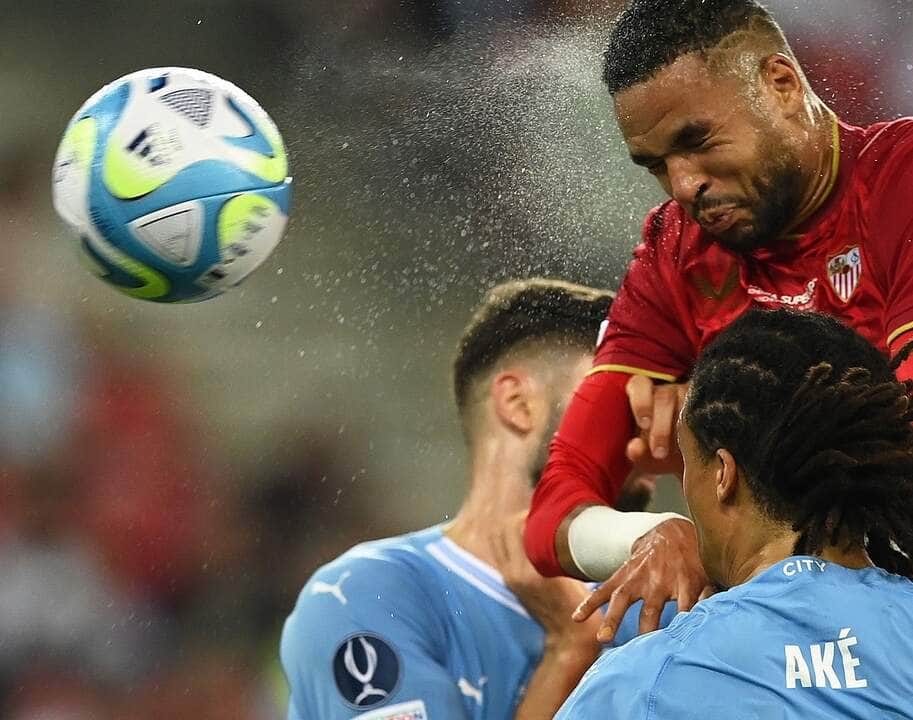 Manchester City x Sevilla. Foto: Uefa