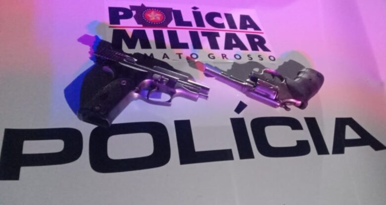 Quatro são detidos por porte ilegal de arma de fogo em Lucas do Rio Verde