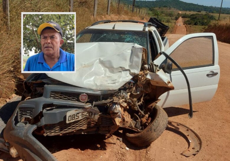 Motorista morre em colisao entre caminhonete e Strada em Mato Grosso