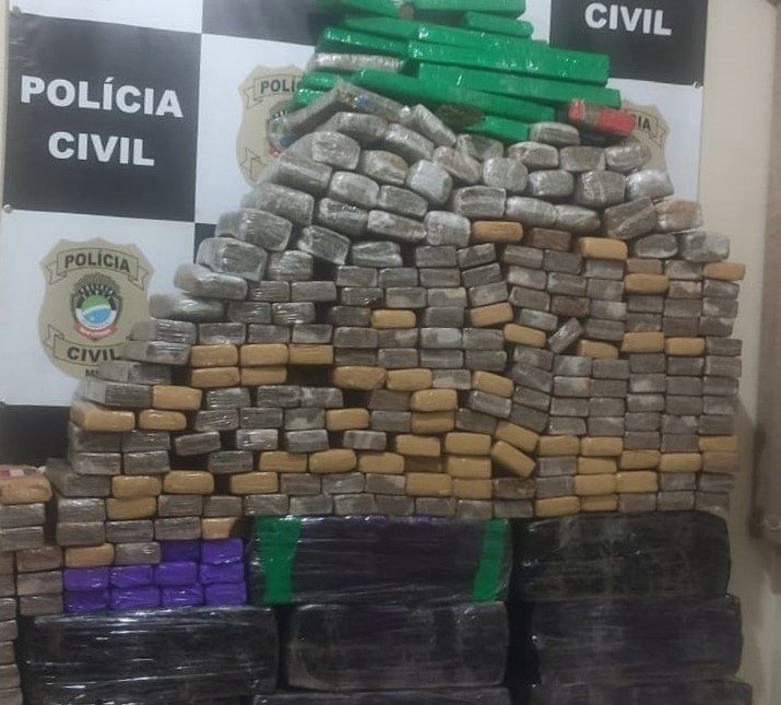 Policia apreende mais de 580 quilos de entorpecentes entre Mato Grosso e Mato Grosso do Sul