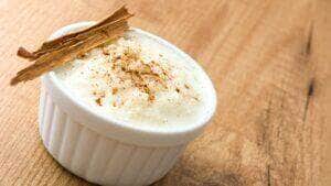 Receita de arroz doce cremoso com canela