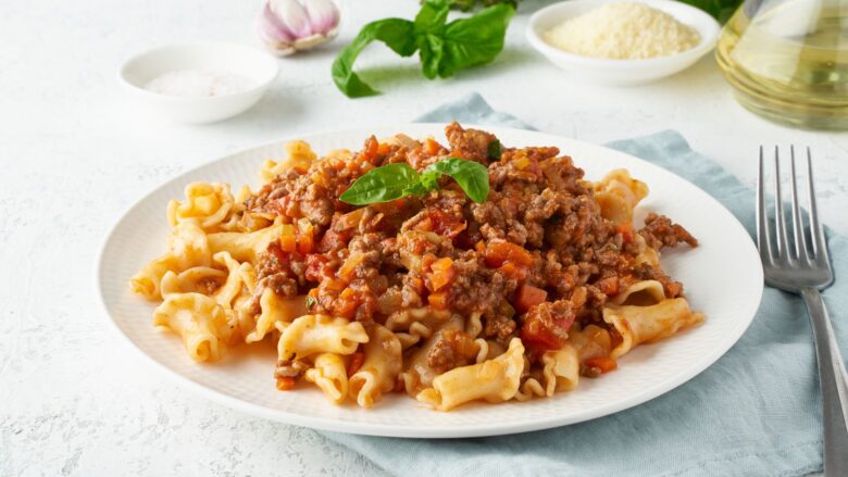 Receita de macarrão com carne moída