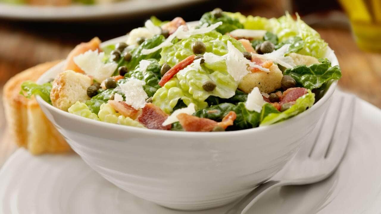 Receita de salada caesar