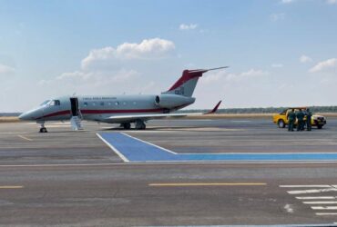 Tecnicos da FAB e da Infraero testam sistema do aeroporto de Sorriso