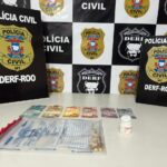 Traficante e preso em flagrante quando vendia drogas para usuario em Mato Grosso