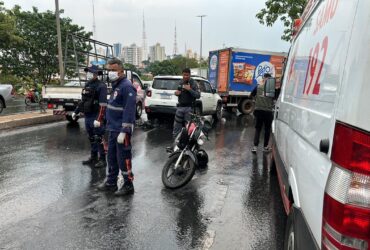 Motociclista morre atropelado na Avenida Miguel Sutil em Cuiabá