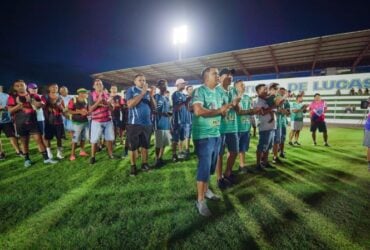 abertura do campeonato municipal de futebol amador aconteceu neste sabado 12