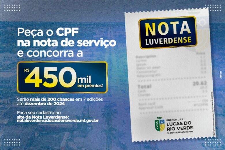 aplicativo da nota luverdense esta disponivel para contribuintes