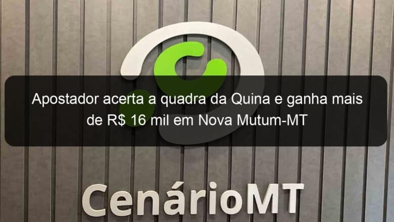 apostador acerta a quadra da quina e ganha mais de r 16 mil em nova mutum mt 885371