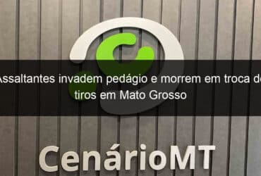 assaltantes invadem pedagio e morrem em troca de tiros em mato grosso 1328995