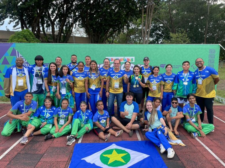 Delegação paralimpíca de MT nos Jogos Escolares de Brasília  - Foto por: Divulgação