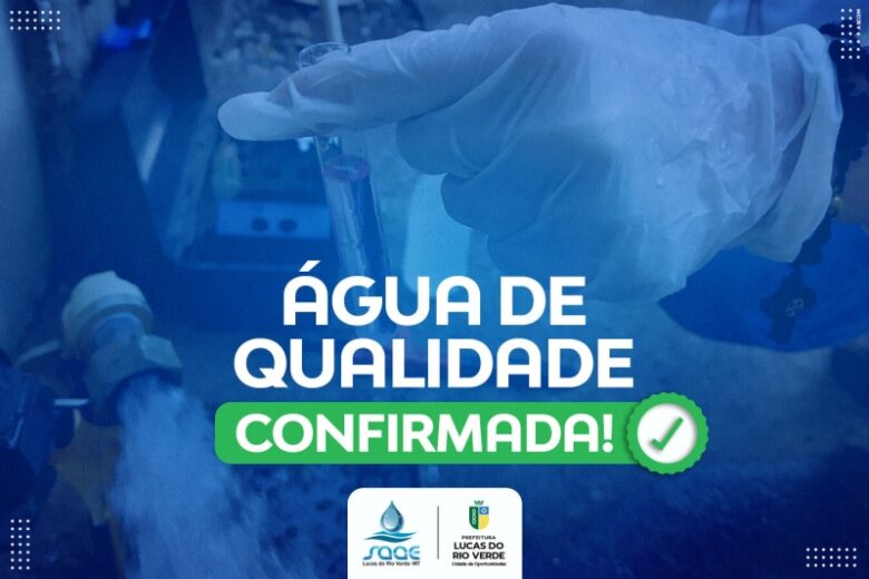 autarquia realiza analises rotineiras para garantir qualidade da agua distribuida a populacao luverdense