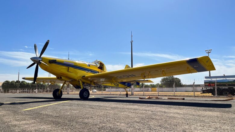 Acionamento do avião será feito diretamente pelo Corpo de Bombeiros, considerando a viabilidade do uso da aeronave  - Foto por: Defesa Civil-MT