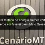 bandeira tarifaria de energia eletrica volta a ser verde em fevereiro em mato grosso 893072