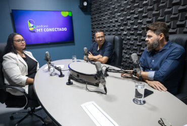 Podcast MT Conectado sobre as obras do BRT  - Foto por: Michel Alvim/Secom-MT