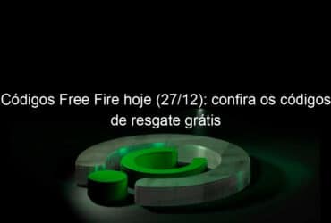 codigos free fire hoje 27 12 confira os codigos de resgate gratis 1098208